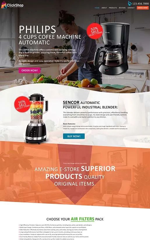 Ecommerce storefront designed and built by CloudWatch Solutions